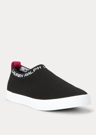 Zapatillas Ralph Lauren Mujer Negros - Jordyn Slip-On - ZYUMO5376